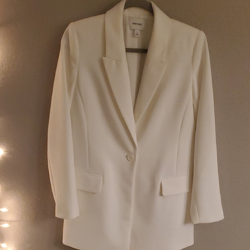 Nine West Elegant White Blazer